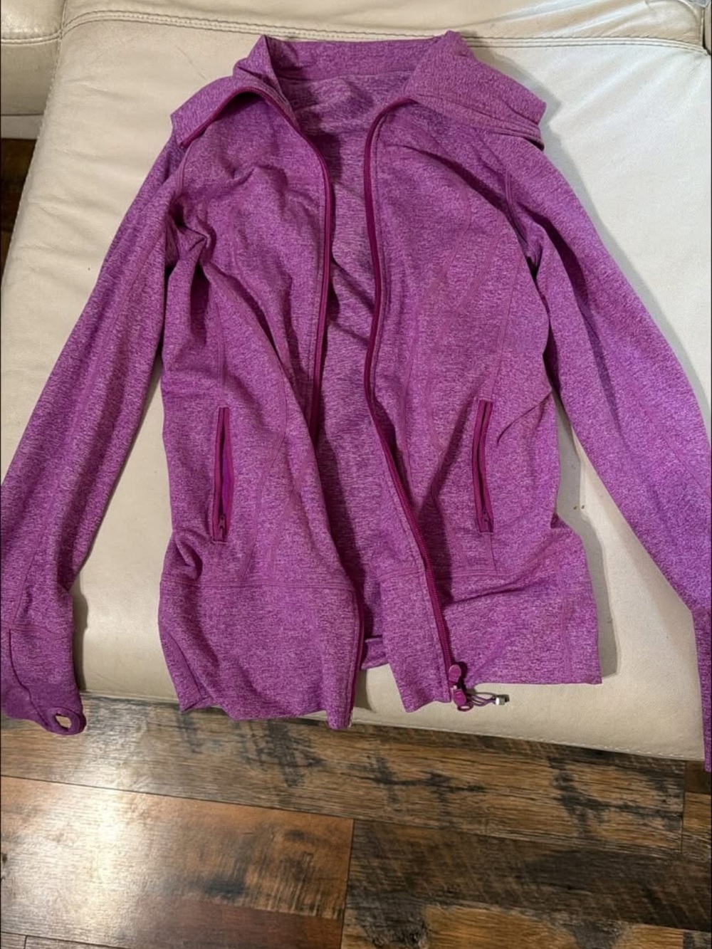LULULEMON Women’s Lightweight Purple Active Zip Jacket size 6